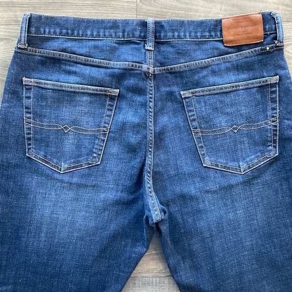 38x30 Lucky Brand 410 Athletic Fit Jeans Men's Blue Dark Wash Stretch 7MP1965T2 - Picture 12 of 14